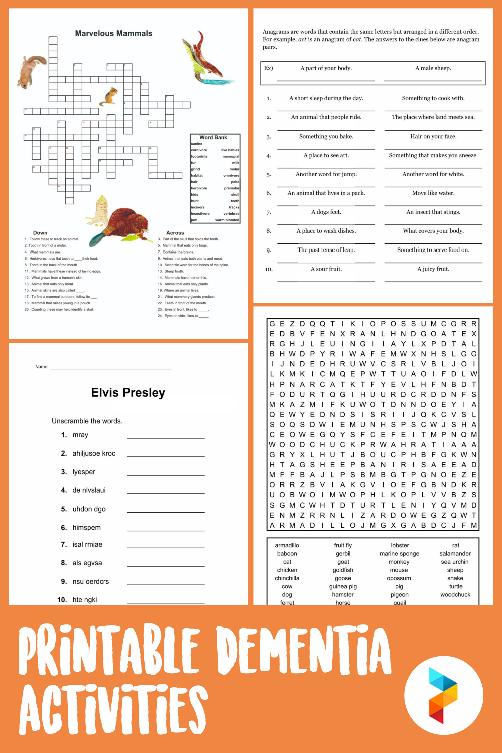 10 Best Printable Dementia Activities PDF For Free At Printablee
