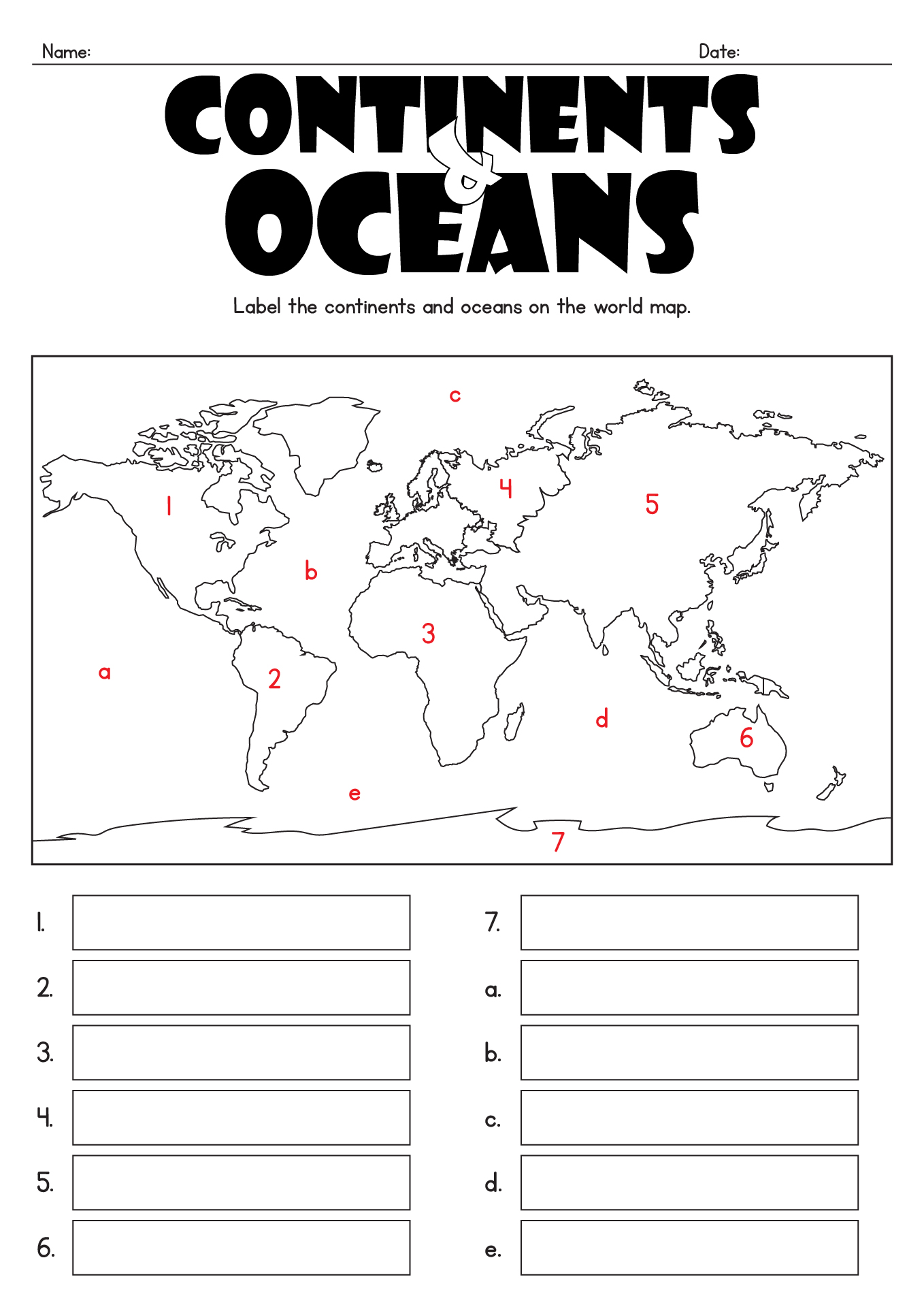 13 Printable Map Worksheets Free PDF At Worksheeto
