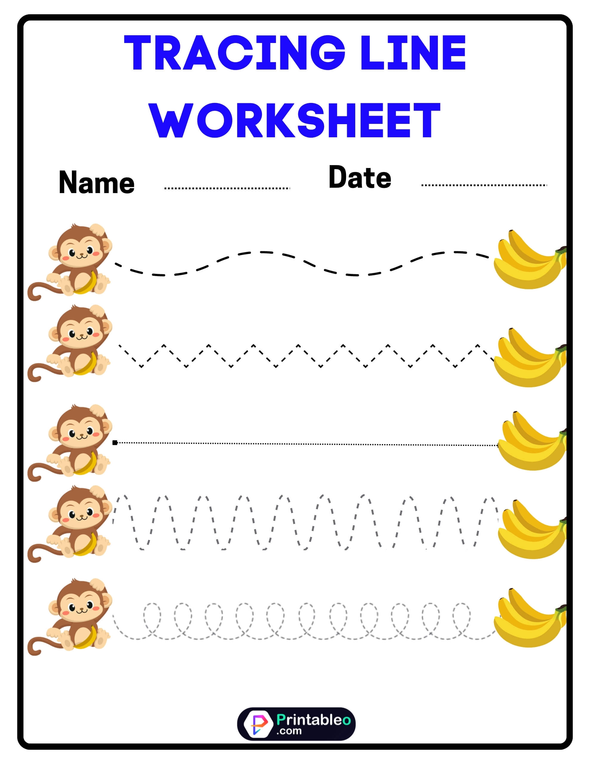 20 Tracing Line Worksheet Download FREE Printable PDFs