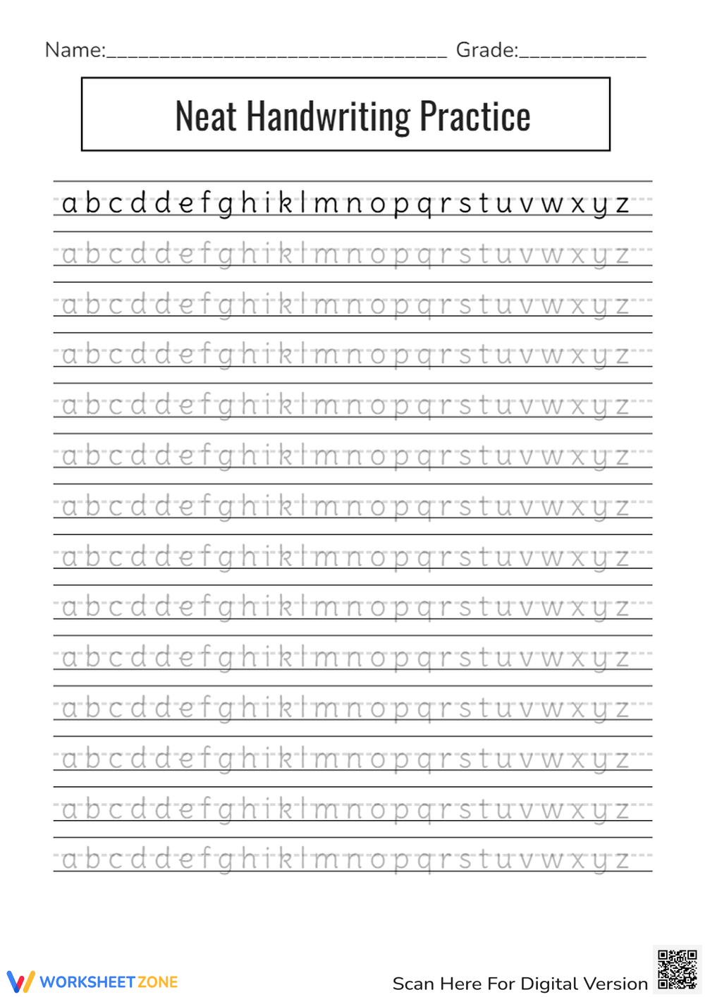 2910 Free Printable Handwriting Worksheets For All Grades Worksheets