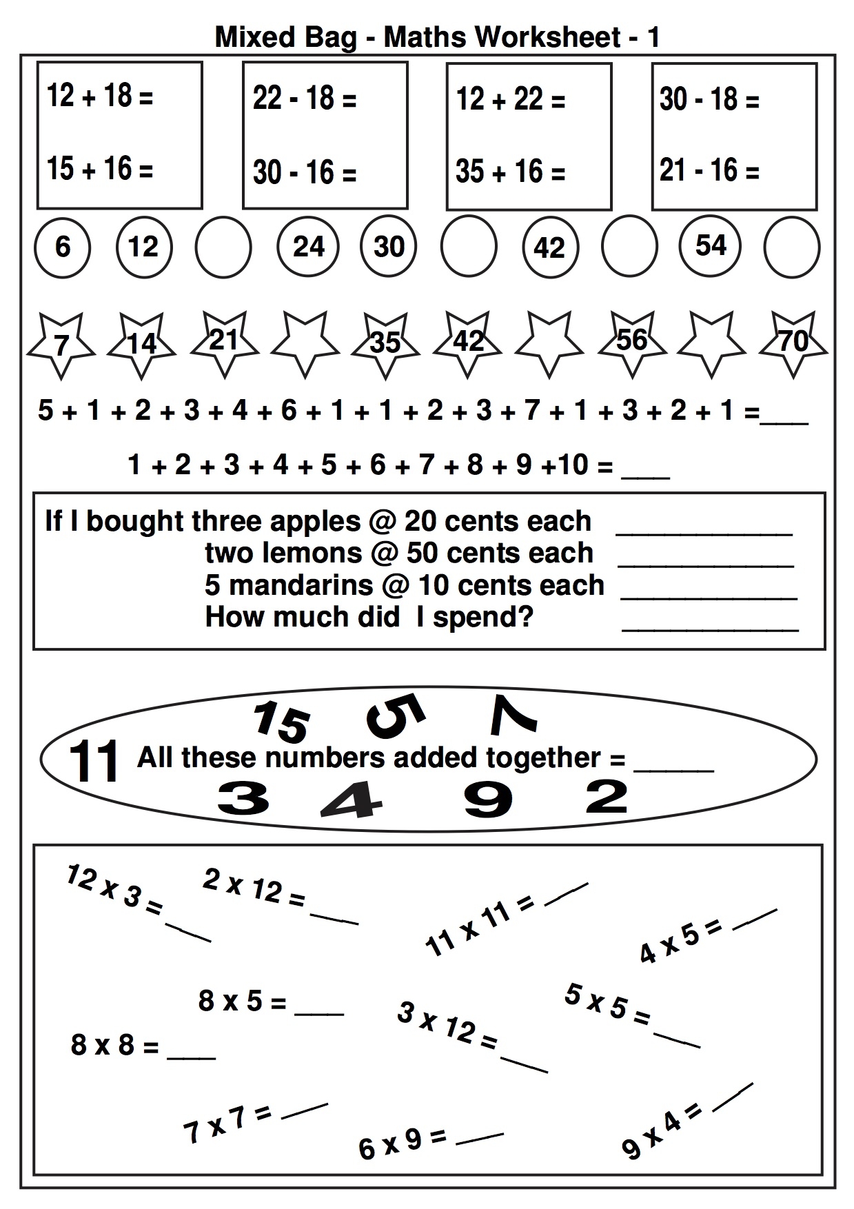 2nd Grade Math Worksheets Free Printable Pdf 2nd Grade Math Worksheets Free Printable Pdf