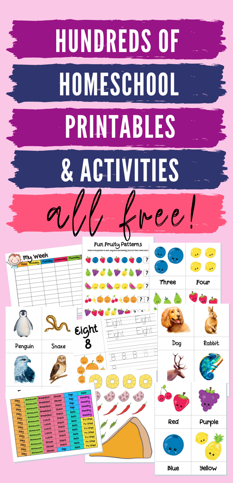 30 Free Printable Homeschool Worksheets And Fun Homeschool Activities