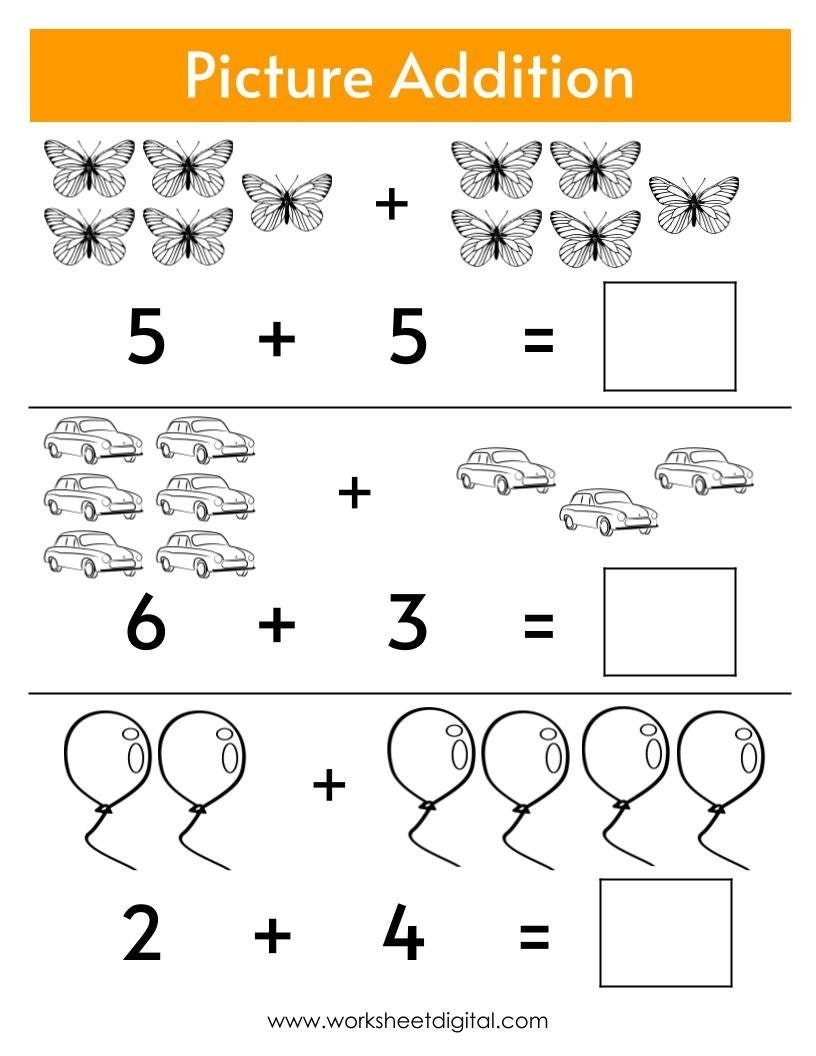 Adding To 10 Worksheets Worksheets Math Adding Worksheet Gra