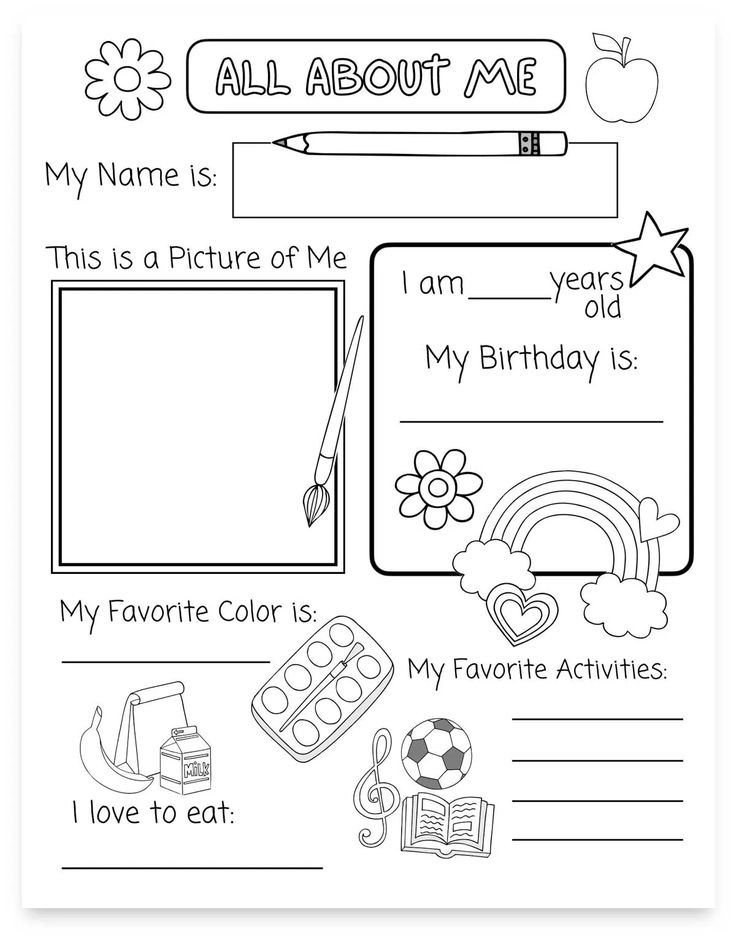 All About Me Printable Preschool Worksheet Free PDF Mindy Makes All About Me Printable Preschool Worksheet Free PDF Mindy Makes