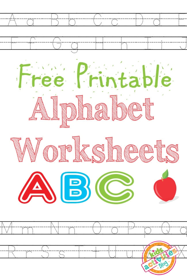 Alphabet Free Printable Kindergarten Worksheets Printable Templates 