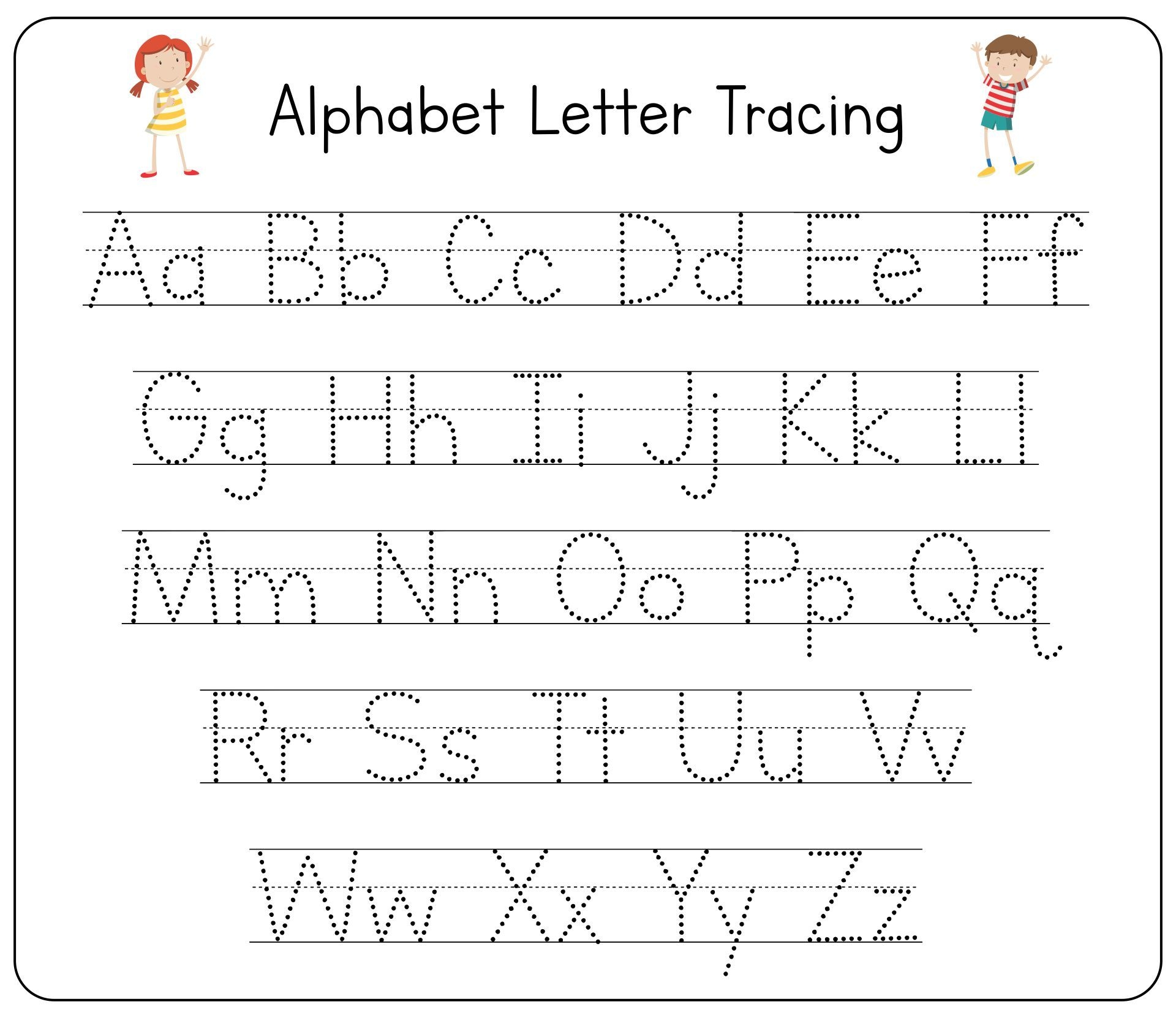 Alphabet Trace Printables