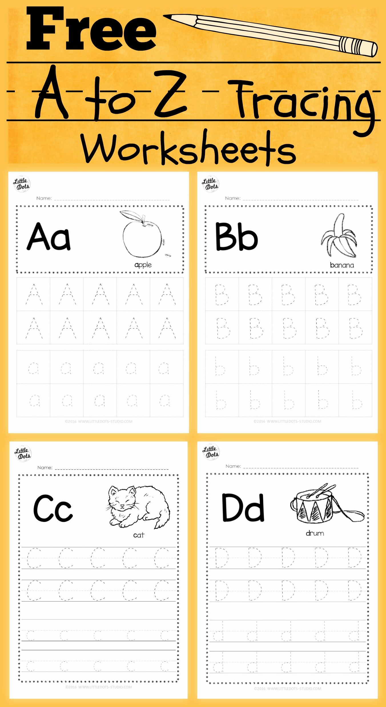 Alphabet Tracers Printable Free Worksheet24