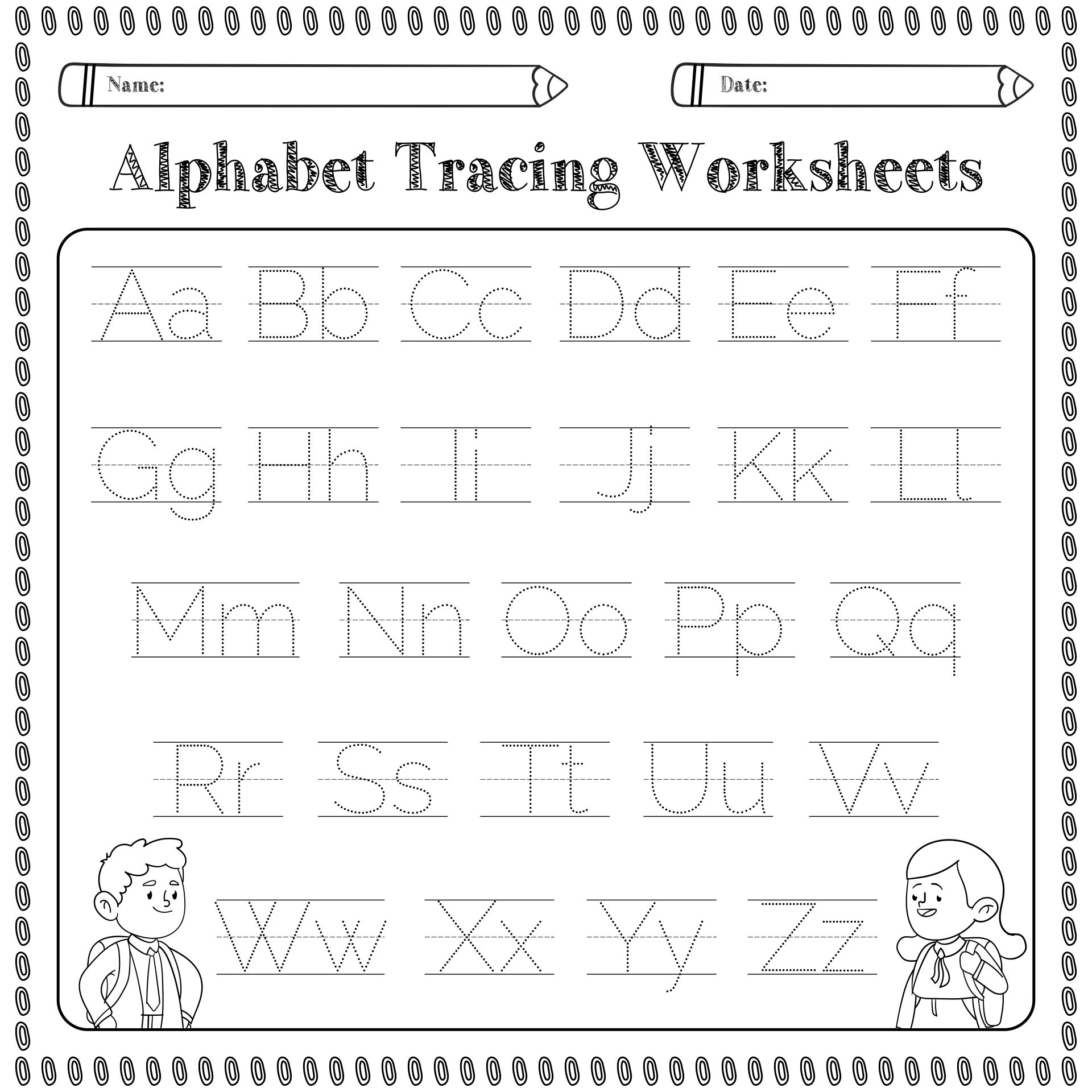 Alphabet Worksheets Kindergarten 20 Free PDF Printables Printablee