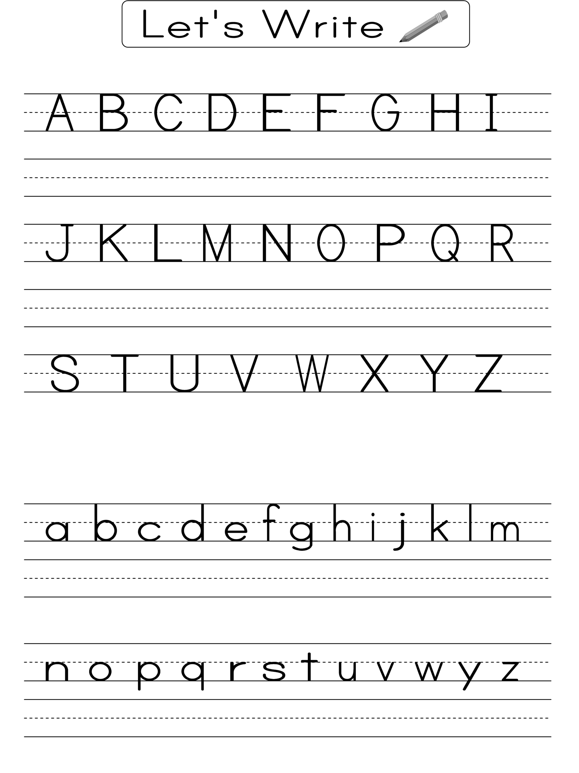 Alphabet Worksheets Printable Free Printable Worksheet