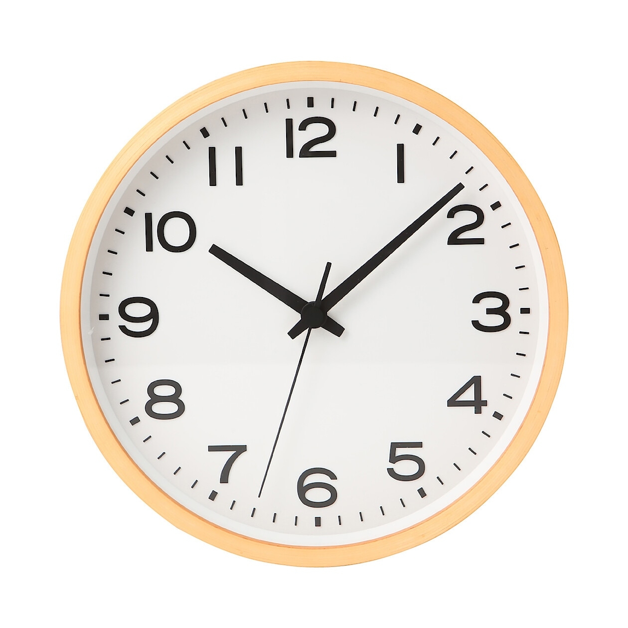 ANALOG CLOCK L WALL CLOCK BEECH NATURAL MUJI