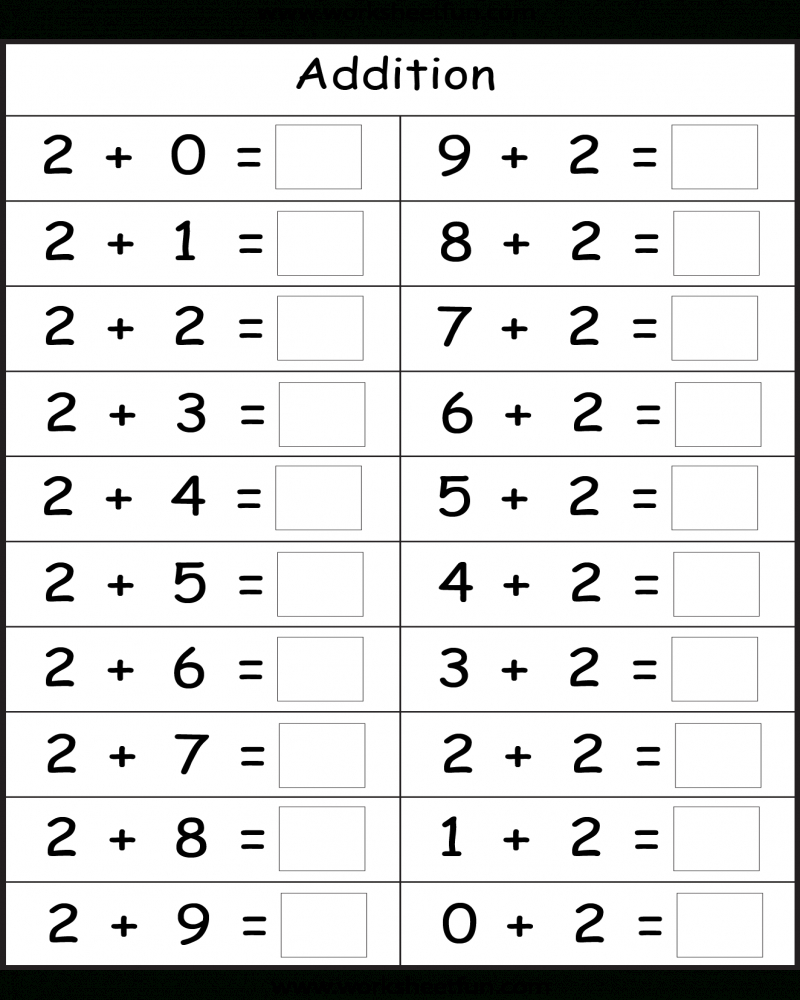 Basic Addition Facts 8 Worksheets Free Printable Math Worksheets 
