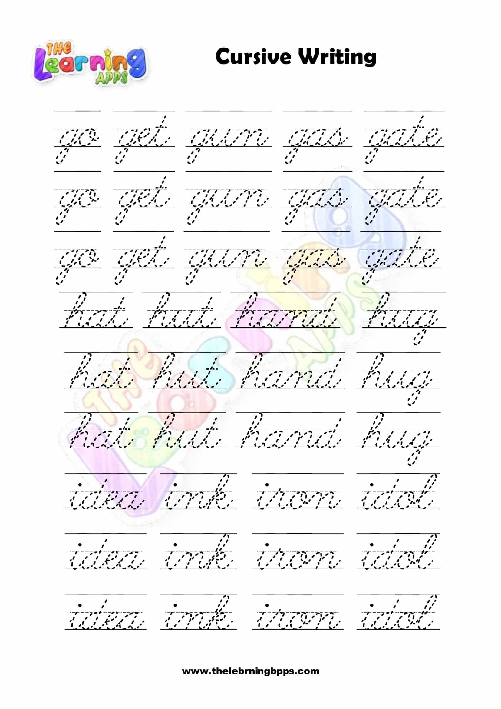 Cursive Letters Worksheets Printable Cursive Letters Worksheets Printable
