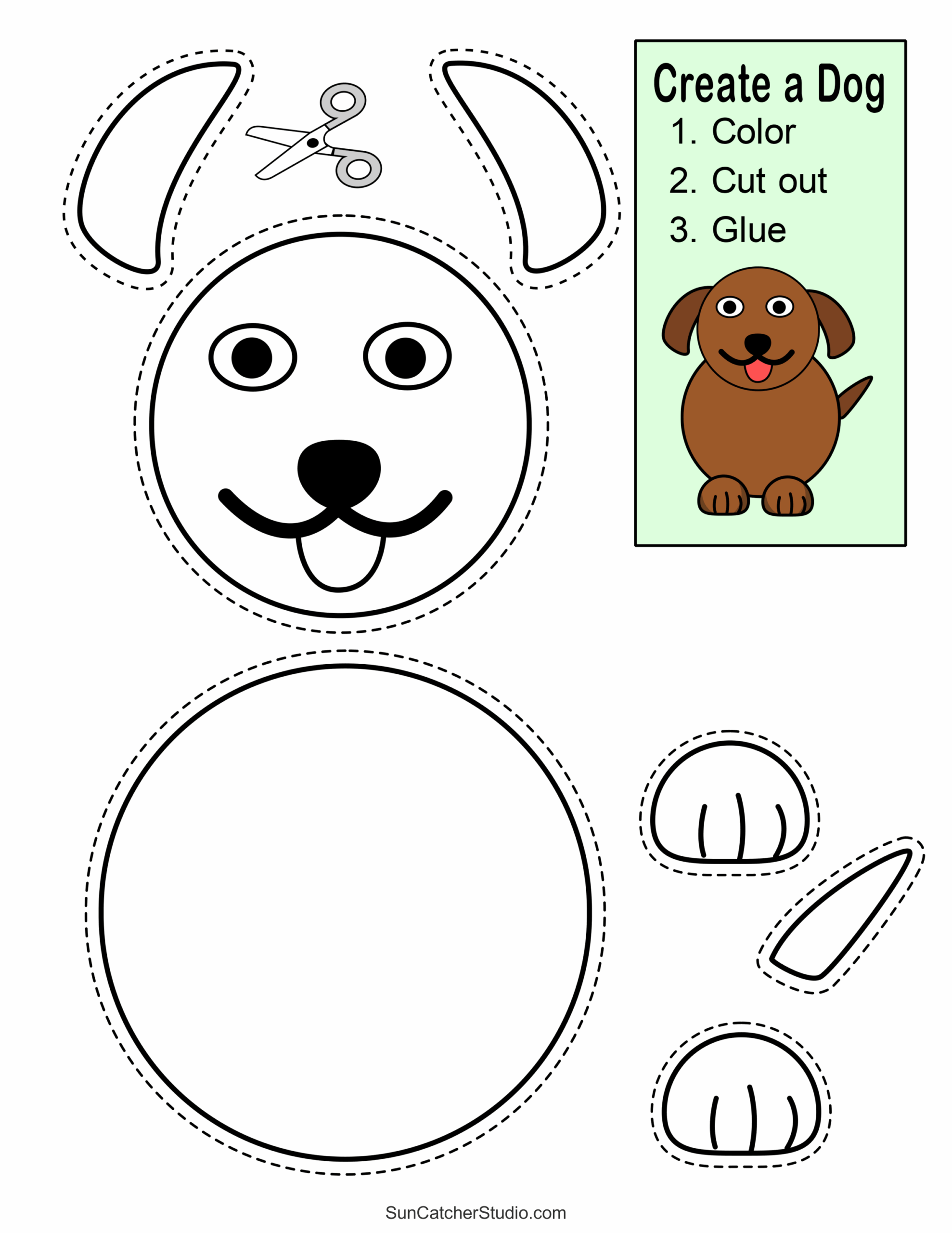 Cut And Paste Worksheets Printable Activities For Kids Free