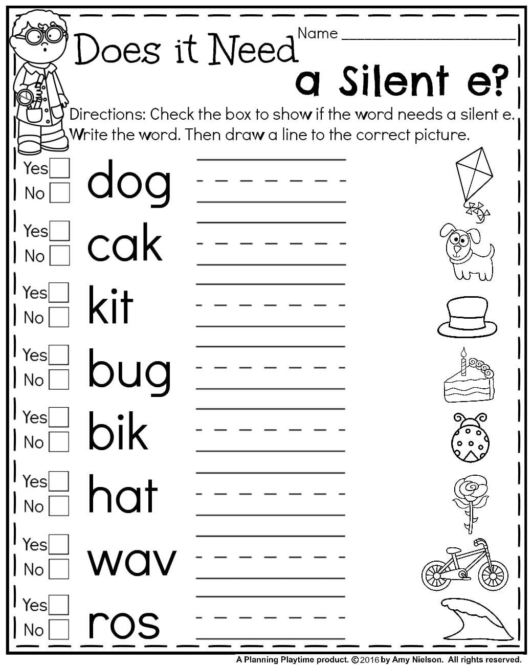 English For 1st Graders Worksheets