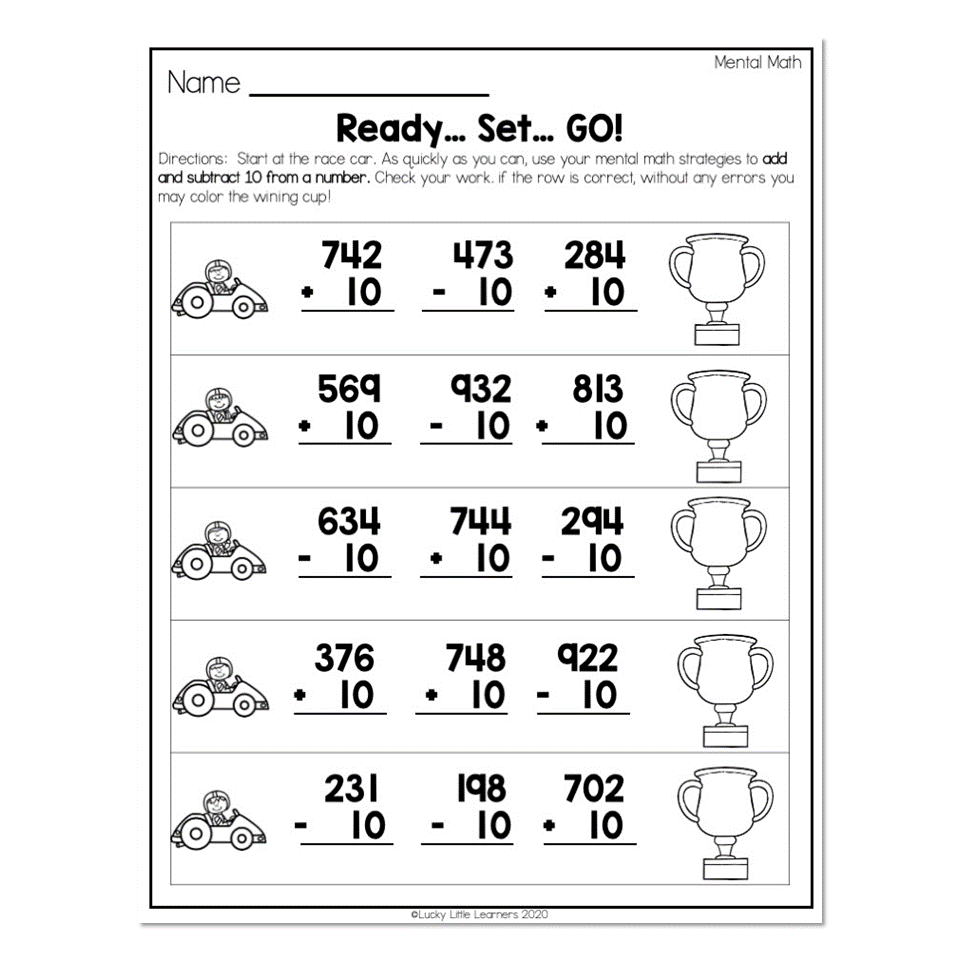 Free 2nd Grade Math Worksheets Education Worksheets Library