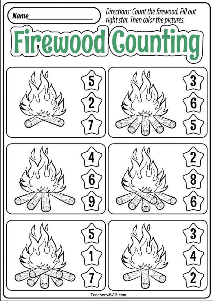 Free Camping Math Worksheets