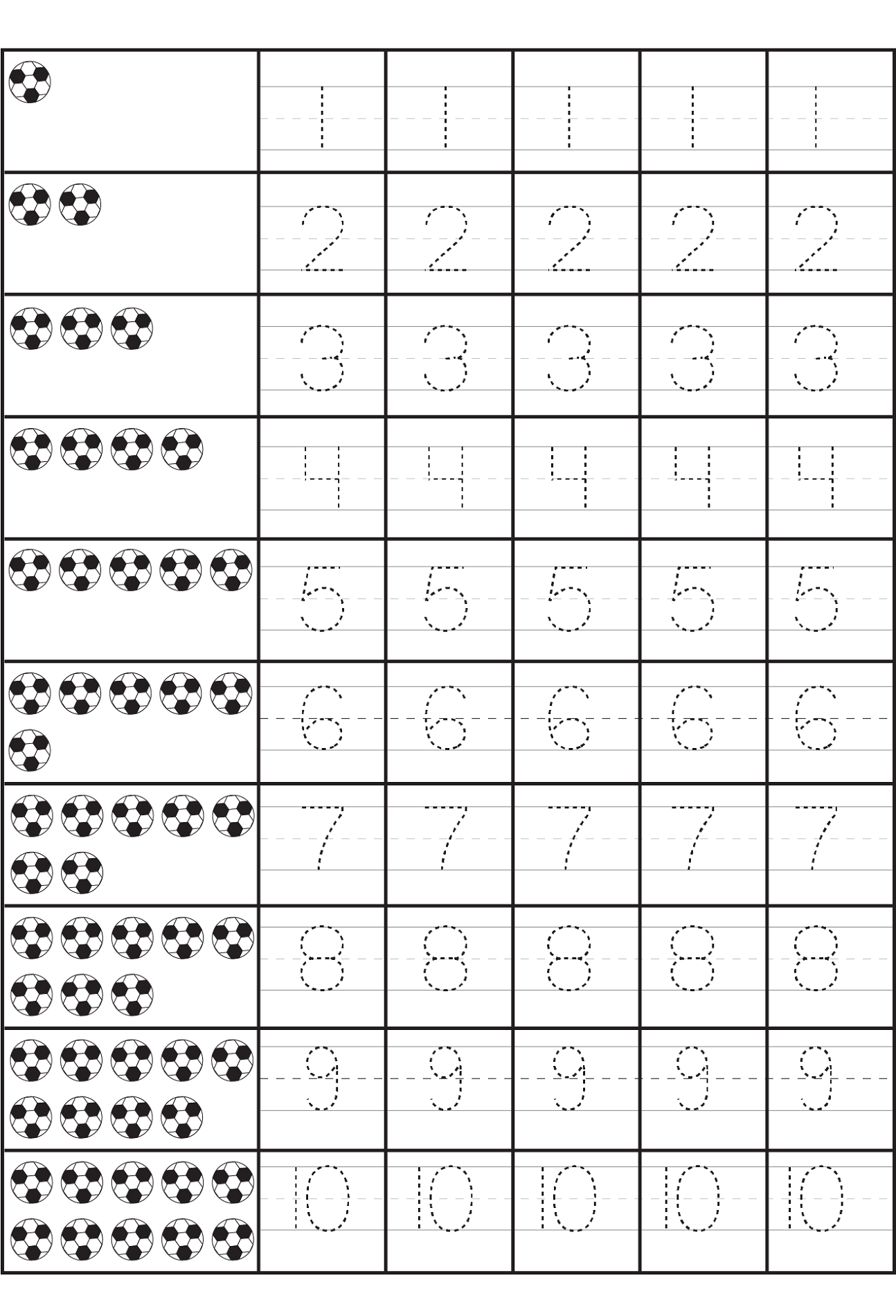 Free Numbers Printables 1 To 20
