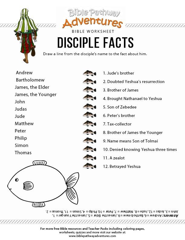 Free Printable 12 Disciples Worksheet Free Worksheets Printable