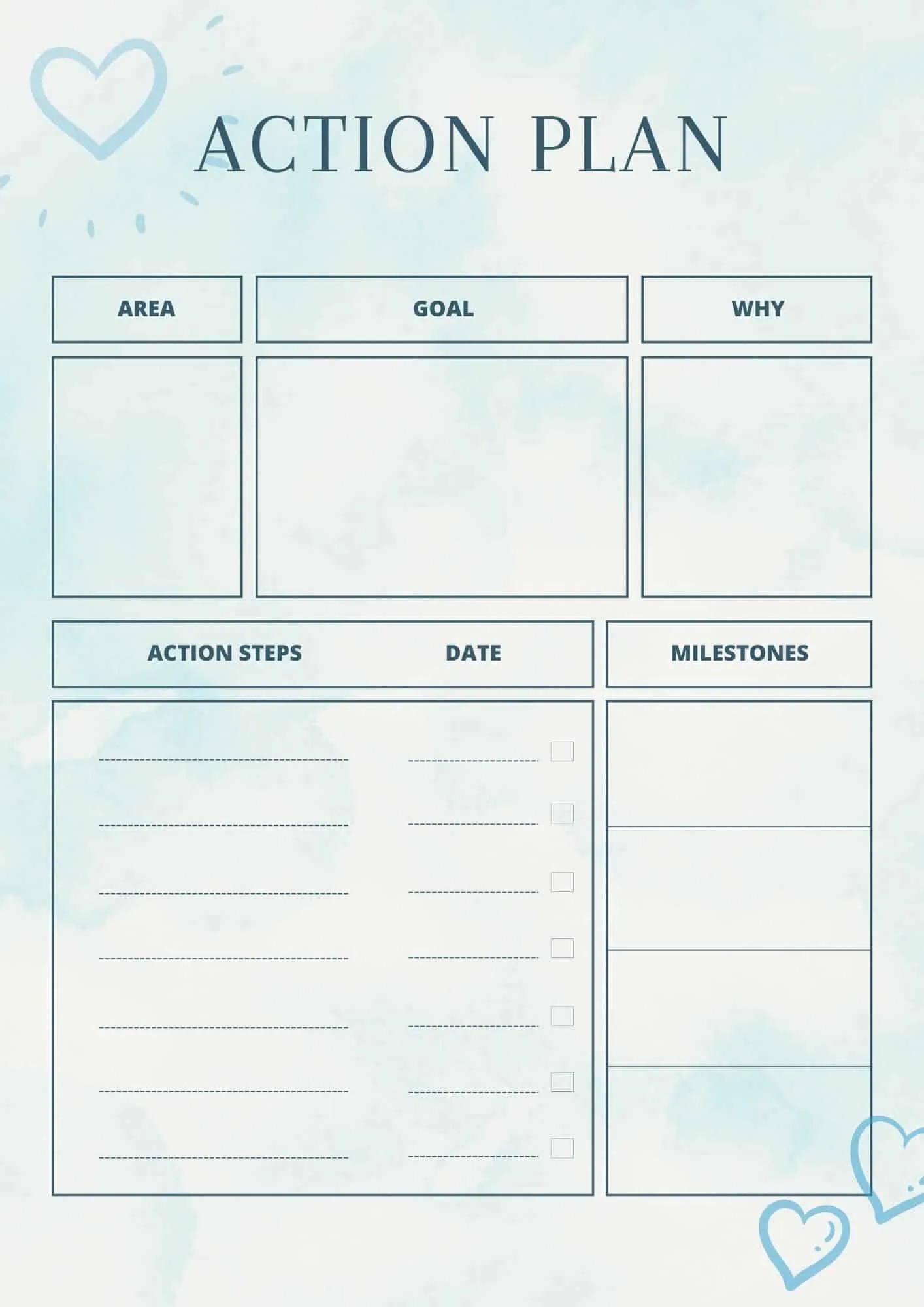 Free Printable Action Plan Templates Supercharge Your Productivity
