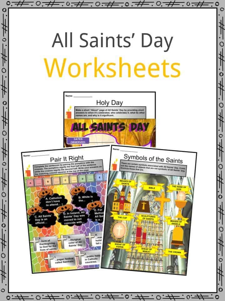 Free Printable All Saints Day Worksheets catholicprintables Real 