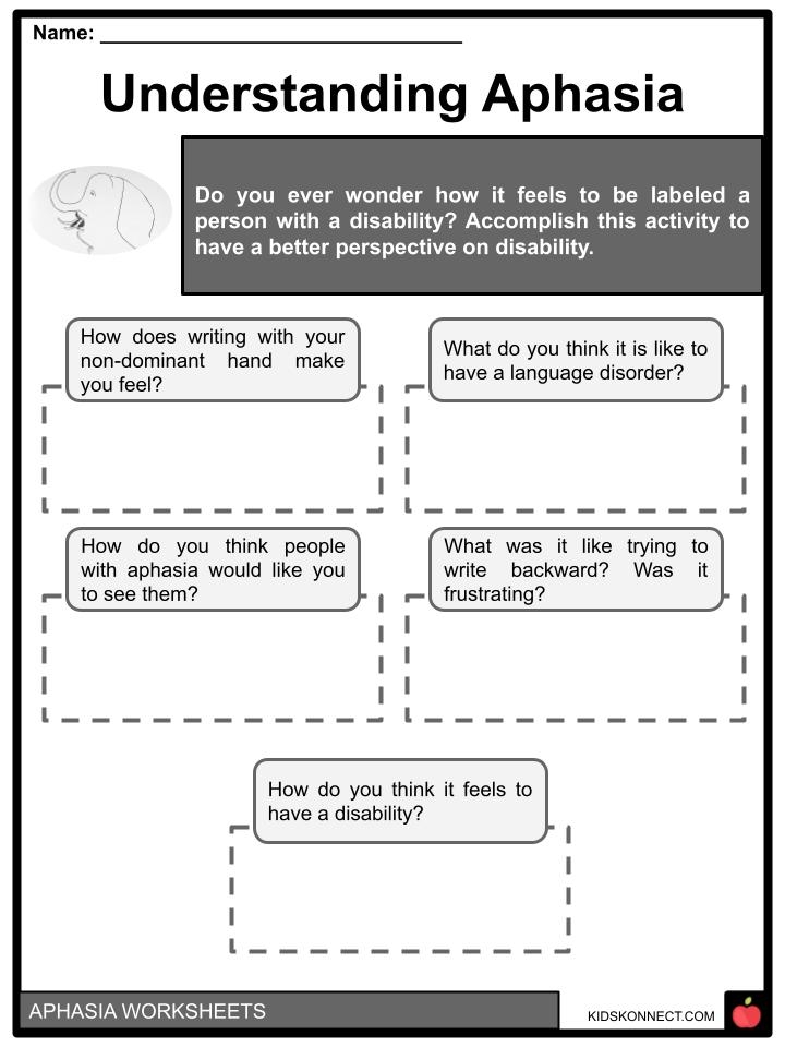 Free Printable Aphasia Worksheets Free Printable Aphasia Worksheets