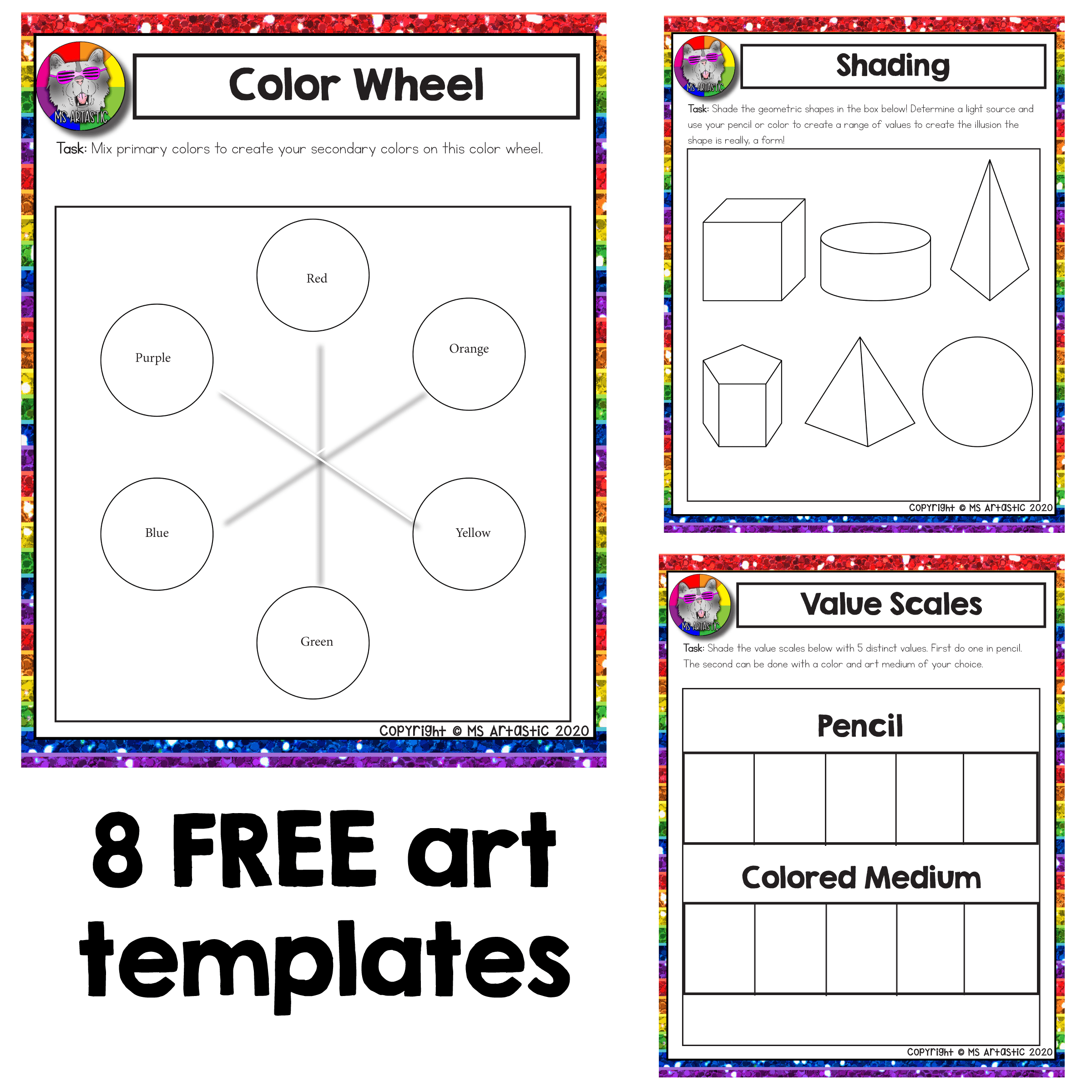 Free Printable Art Worksheets