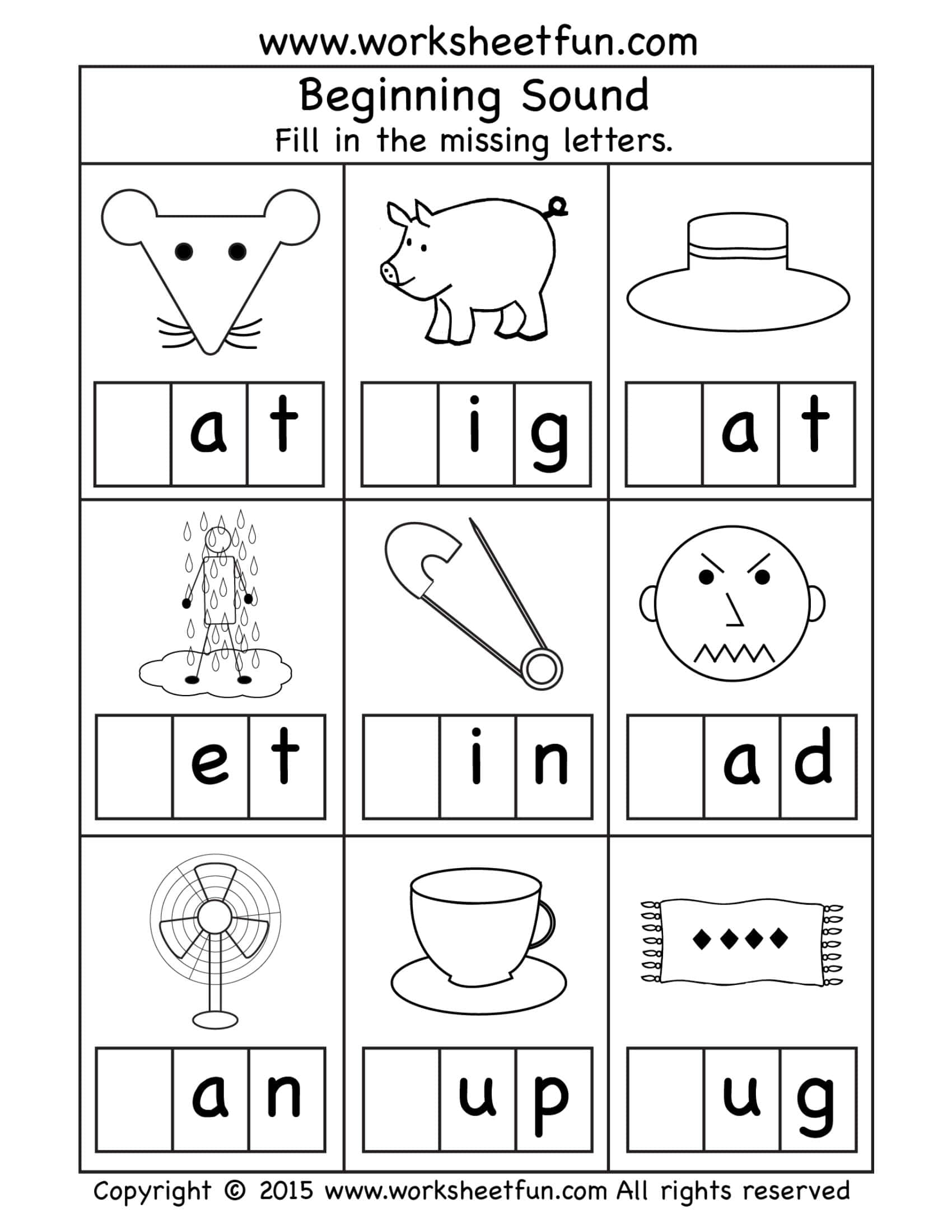 Free Printable Beginning Sounds Worksheets Prntbl 