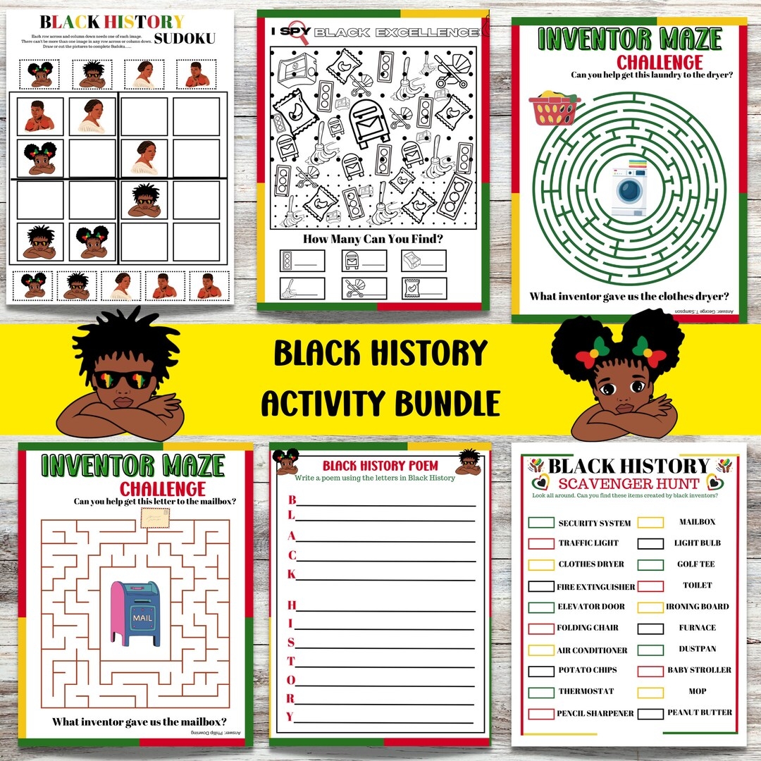 Free Printable Black History Month Worksheets Pdf Free Worksheets 