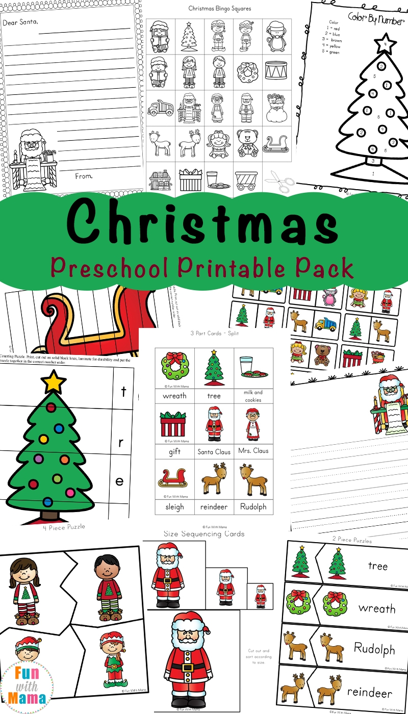 Free Printable Christmas Worksheets Fun With Mama