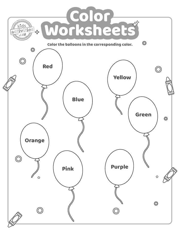 Free Printable Color Worksheets