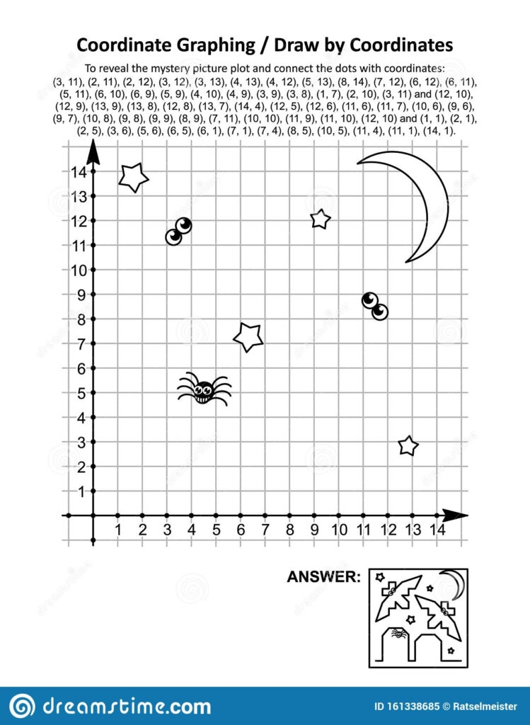 Free Printable Coordinate Graphing Pictures Worksheets Halloween 