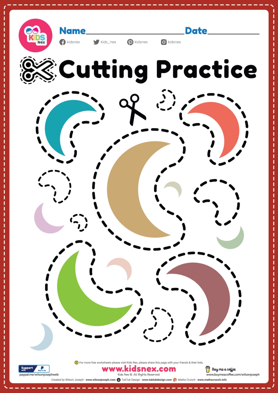 Free Printable Cutting Practice Worksheets