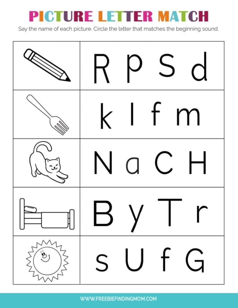 Free Printables Kindergarten Worksheets: A Fun and Educational Resource