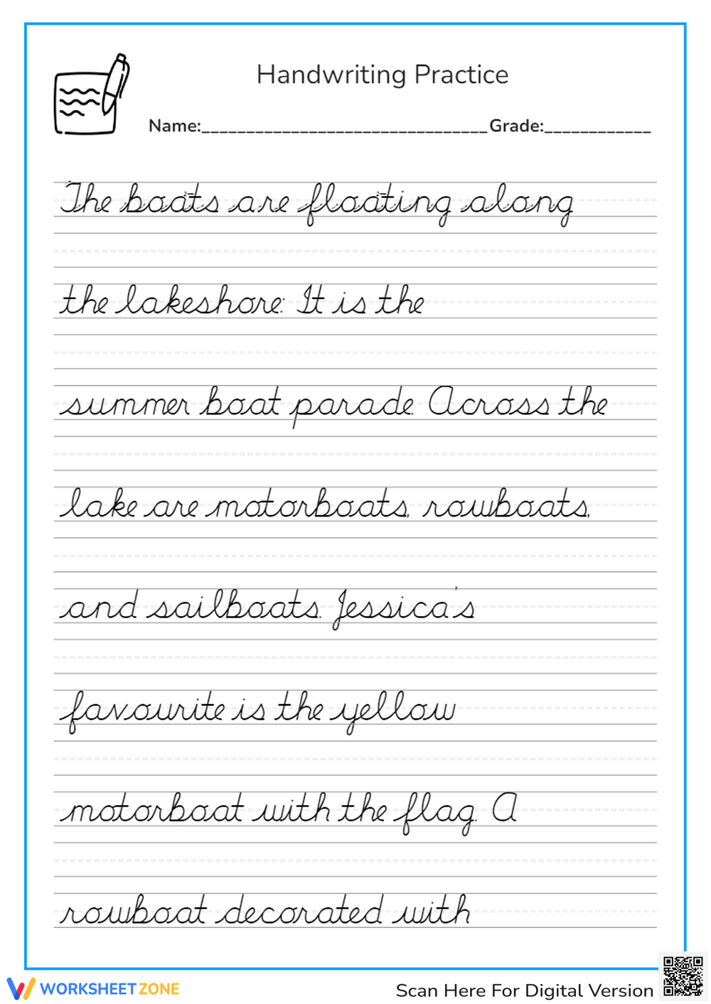 Free Printable Handwriting Practice Sheets Fun Printables For Everyone