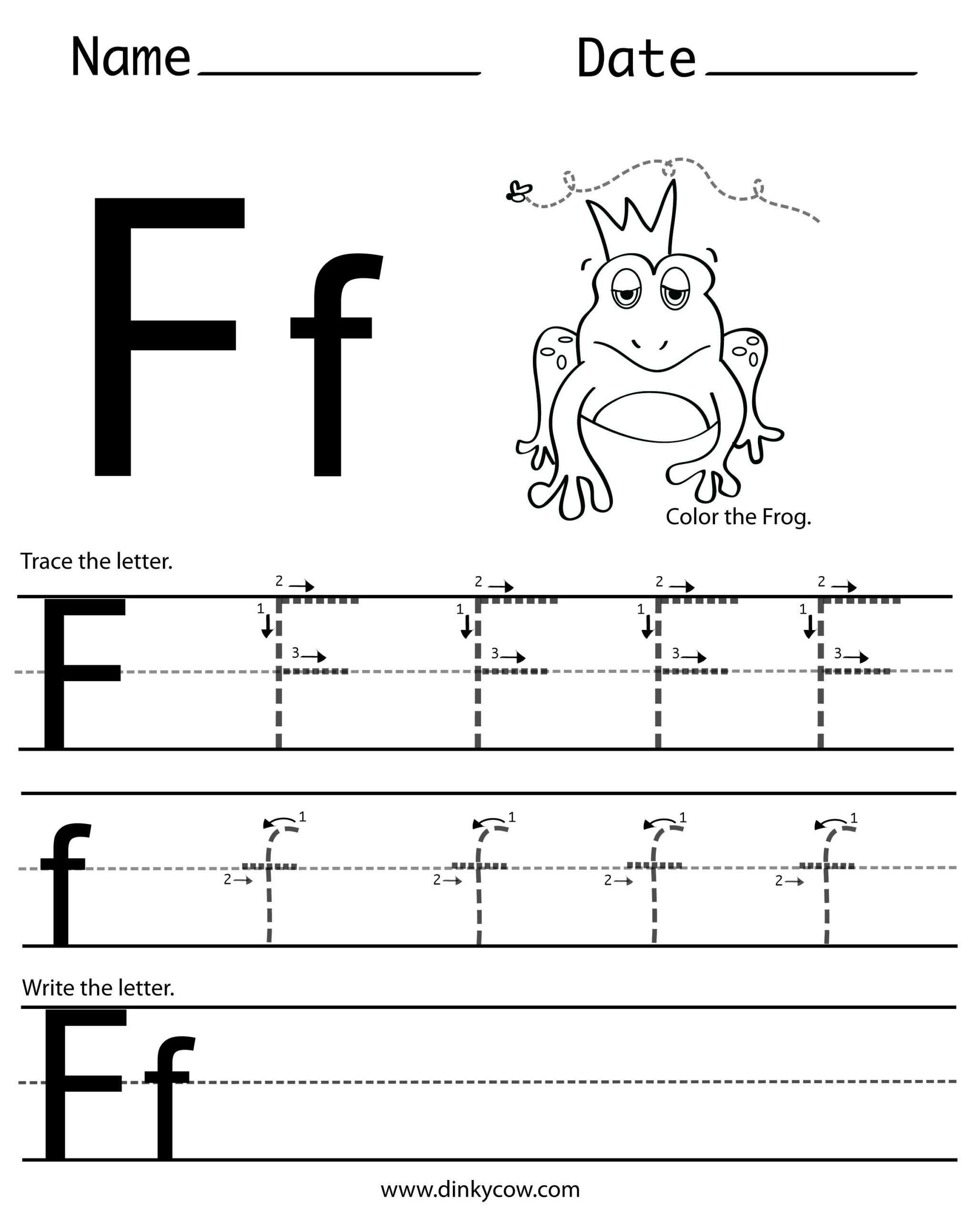 Free Printable Letter F Worksheets