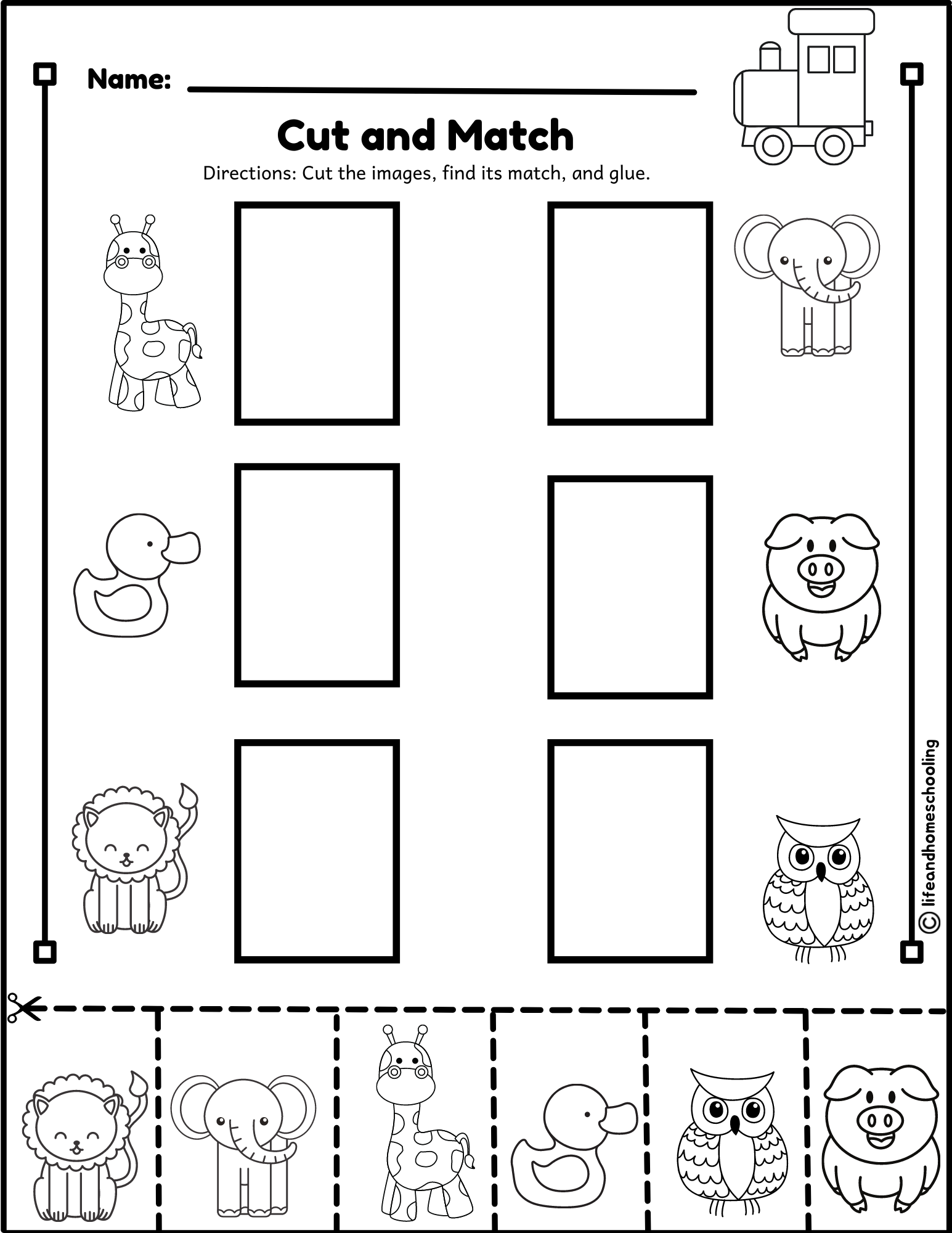 Free Printable Matching Worksheets Math Worksheets Preschool Math 