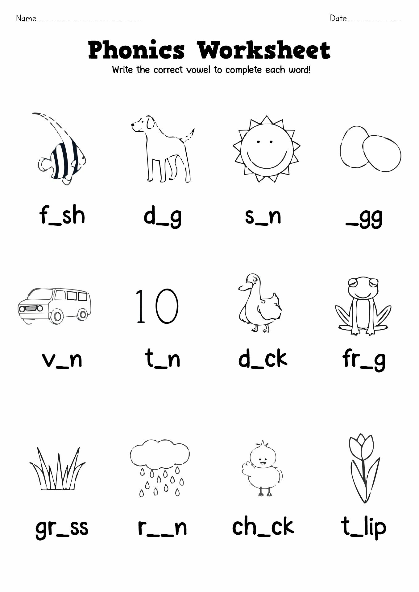 Free Printable Phonics Worksheets In 2024 Phonics Worksheets Free 