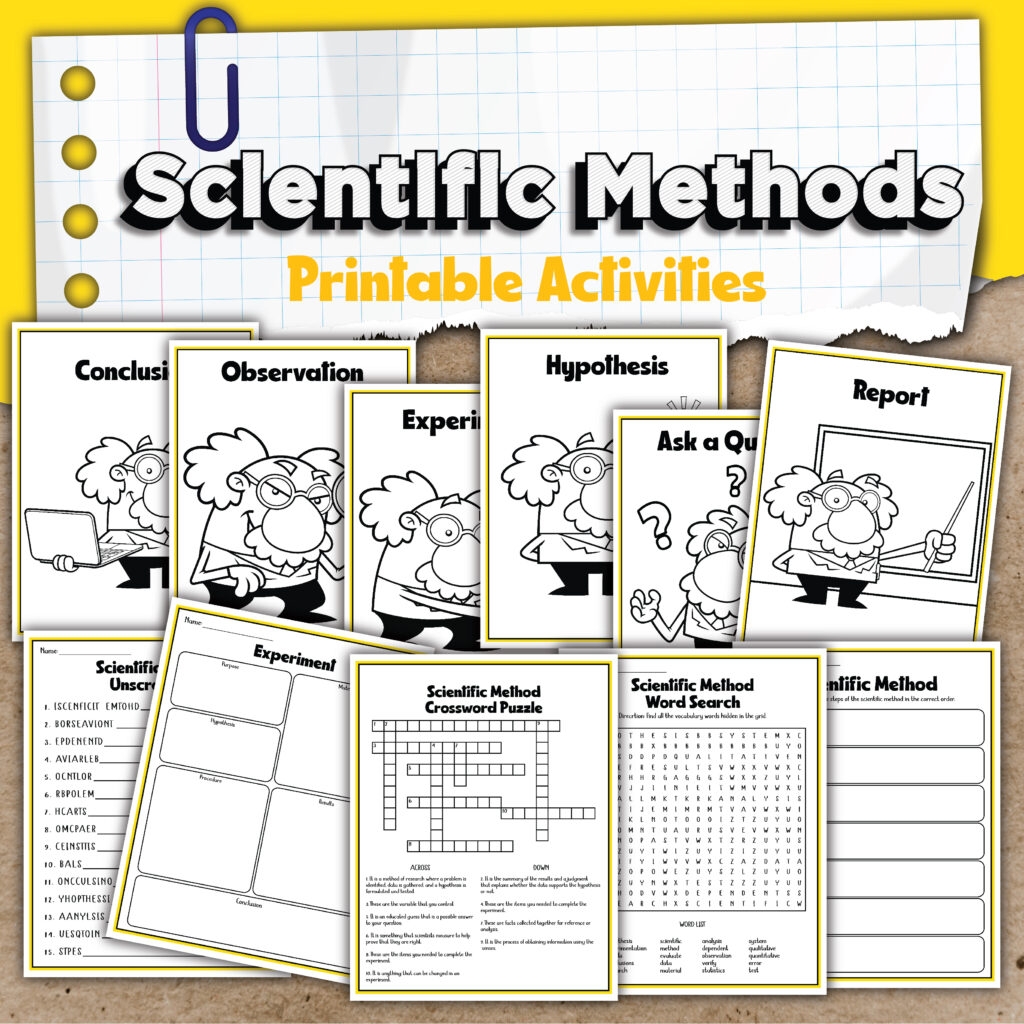 Free Printable Scientific Method Worksheets PDF Hess UnAcademy
