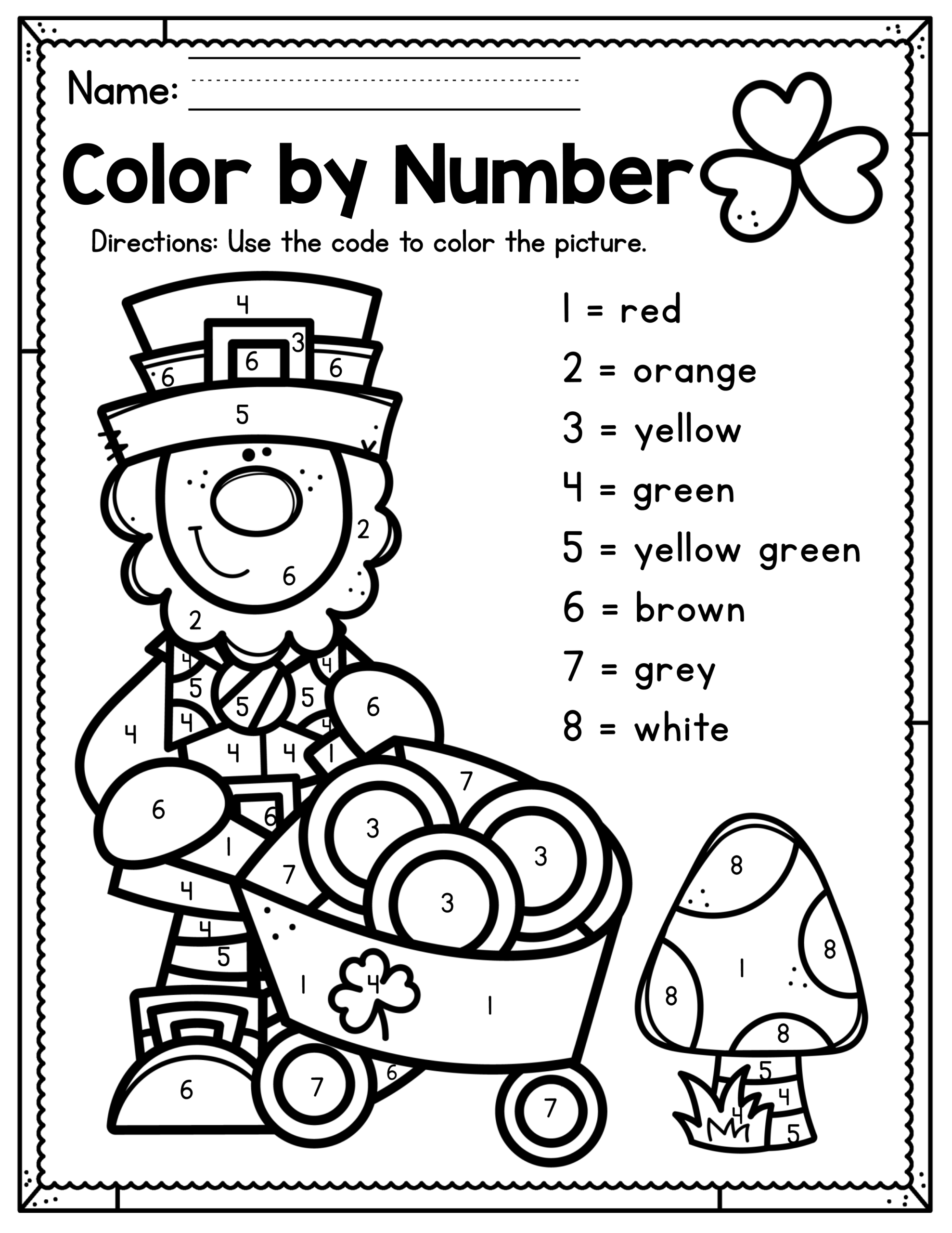 Free Printable St Patrick Day Worksheets Lyana Worksheets