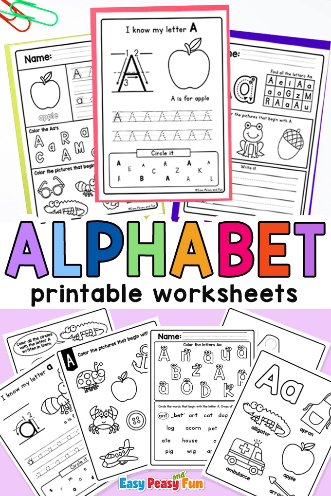 Fun Free Alphabet Printables Worksheets Easy Learning Printables 
