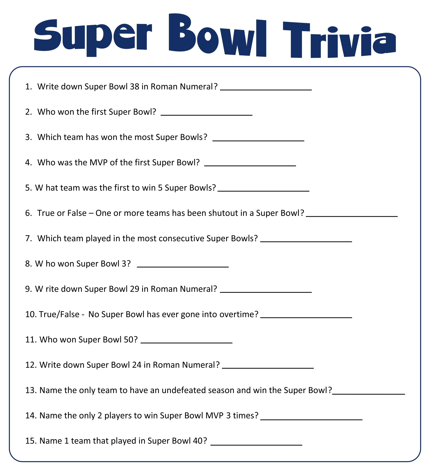 Fun Printable Trivia Worksheets Free Easy Printables For Everyone