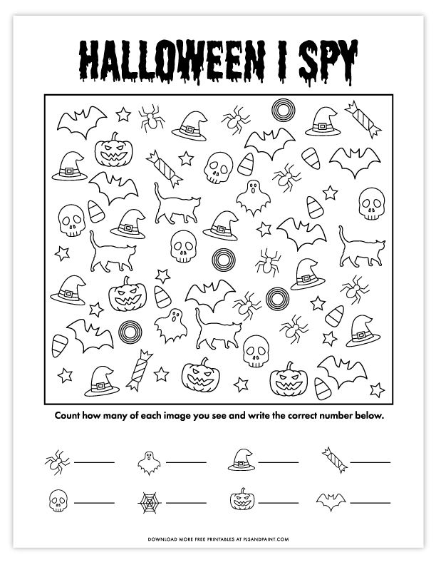 Halloween Activities Kids Free Printables