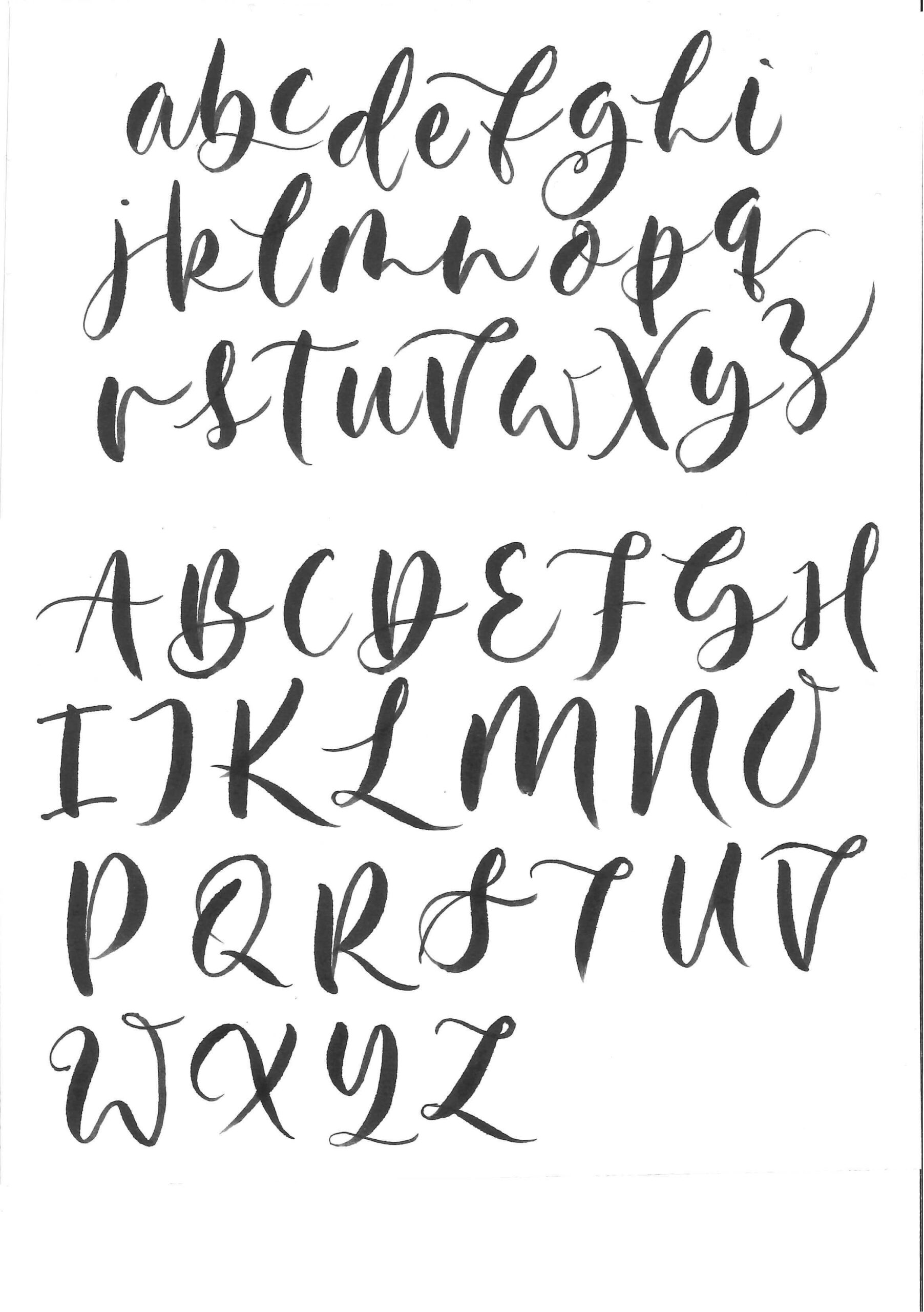 Hand Lettering Styles Alphabets
