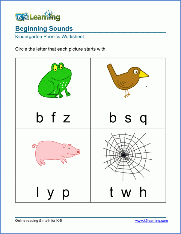 Kindergarten Phonics Worksheets Free Printable Worksheets Master