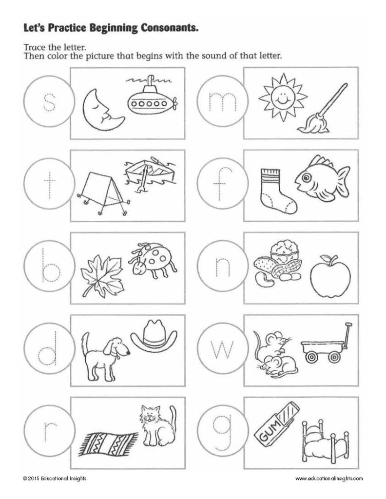 Learning To Read Kindergarten Worksheets Reading Worksheet Printable