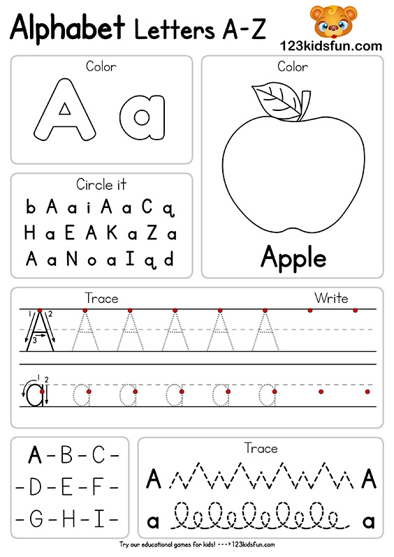 Letter A Activities Printables
