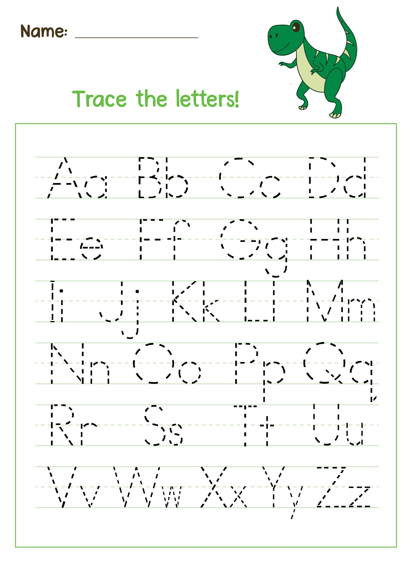 Letter A Practice Sheets For Preschool