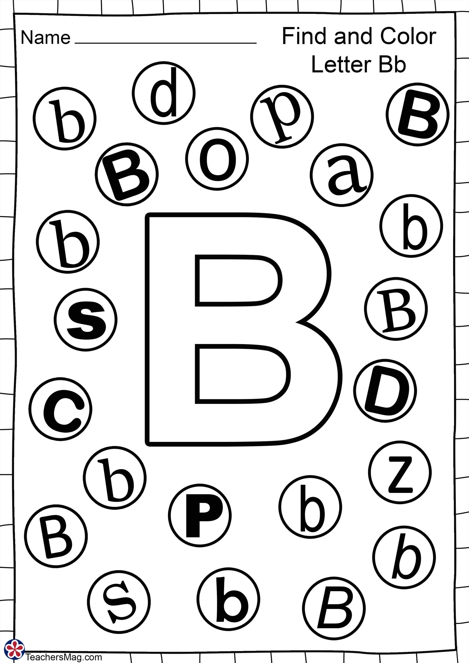 Letter B Preschool Printables Printable Free Templates