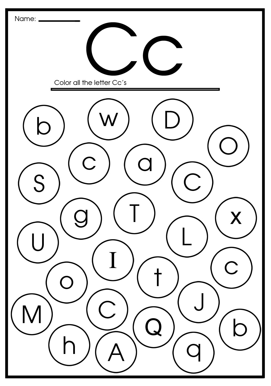 Letter C Worksheets Free Printable Printable Templates