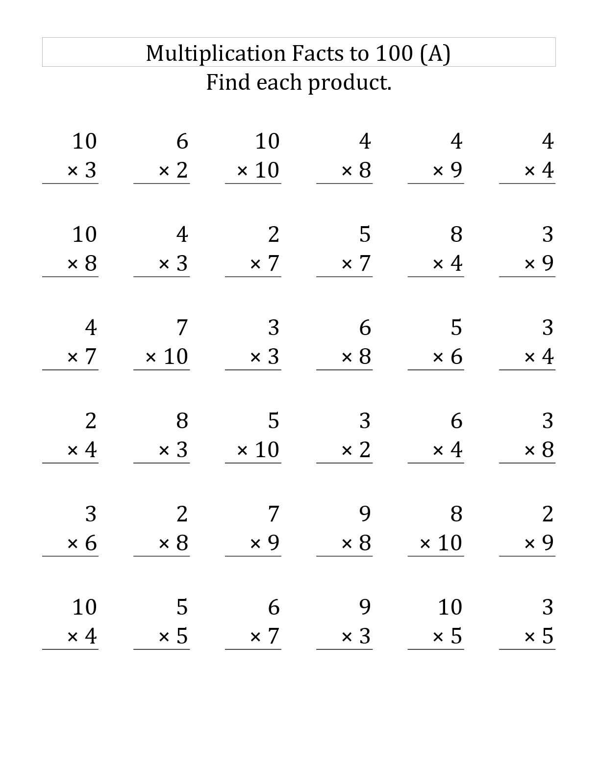 Multiplication Worksheets Grade 3 Free Printable Multiplication Worksheets Grade 3 Free Printable